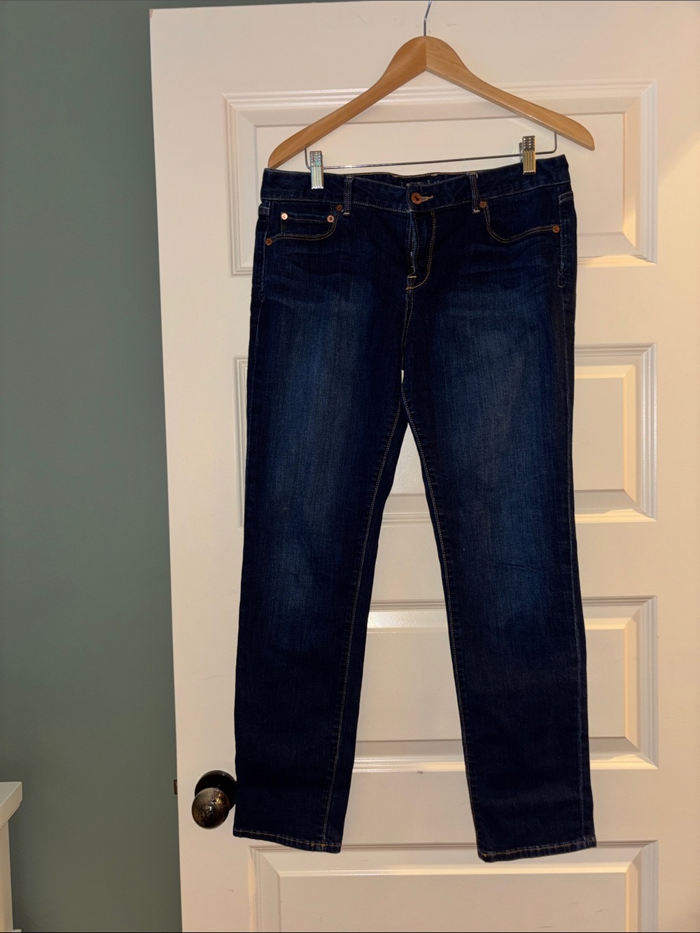 Lucky Brand Dark Indigo Straight Leg Jeans
